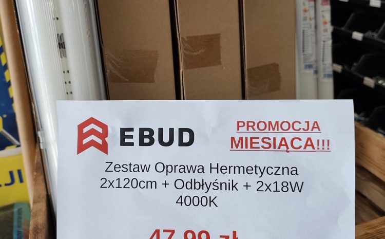  Promocja miesiąca #sierpień
Zapraszamy do Ebud  
Trzebinia, ulica Piłsudskiego 1…